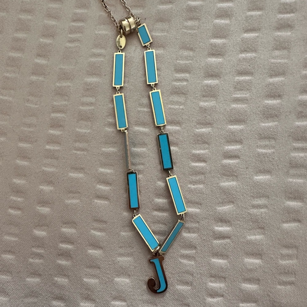 Turquoise “J” bracelet
